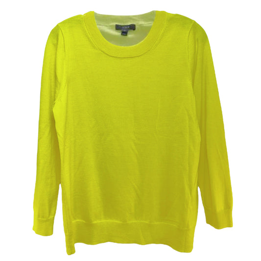 Tippi 100% Merino Wool Sweater By J. Crew In Citron, Size: L