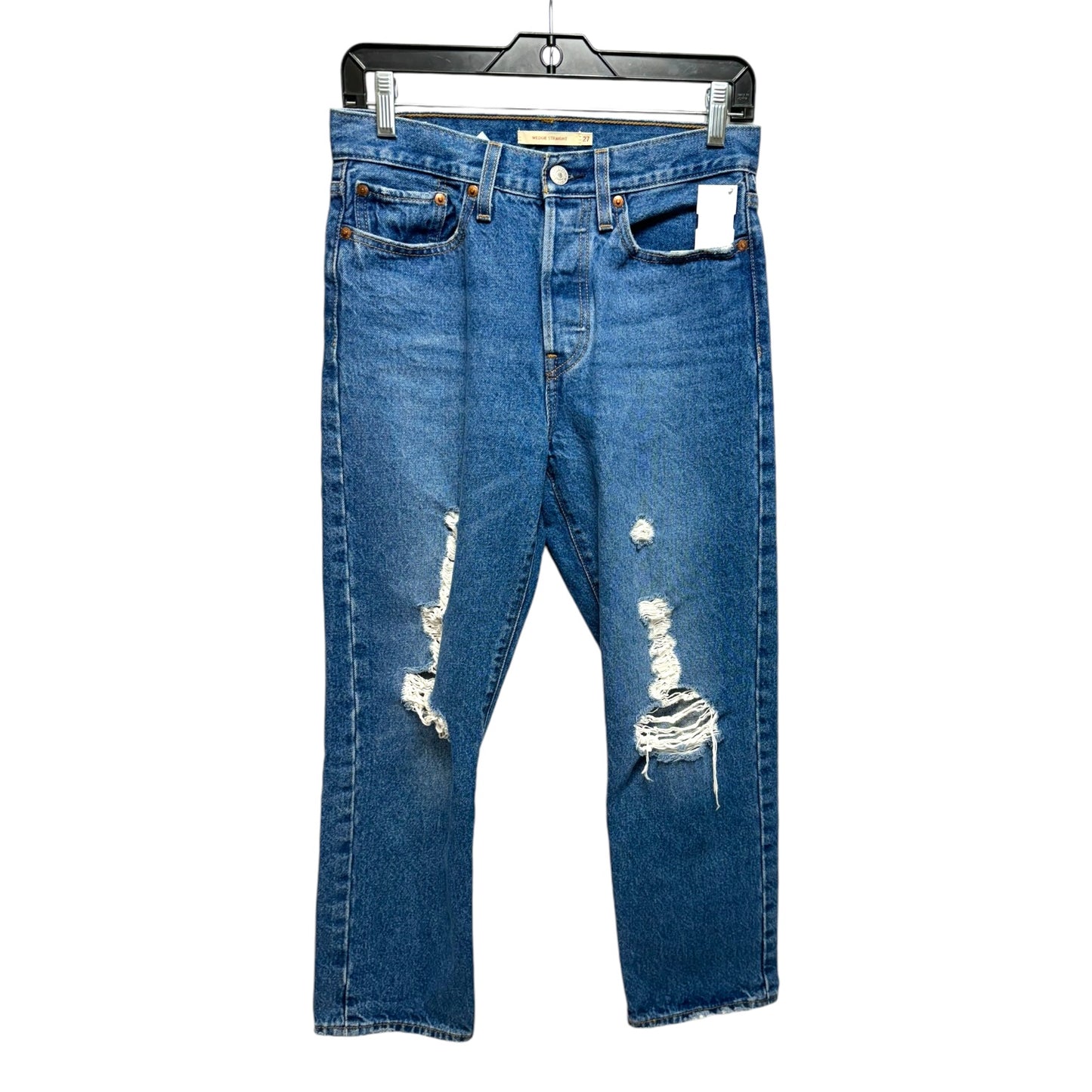 Jeans Skinny By Levis In Blue, Size: 4