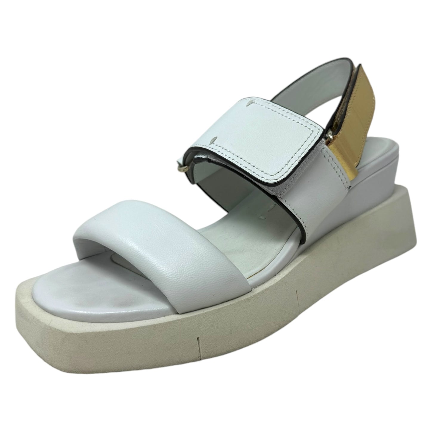 Paradox Platform Sandals By Naked Feet In White, Size: 6