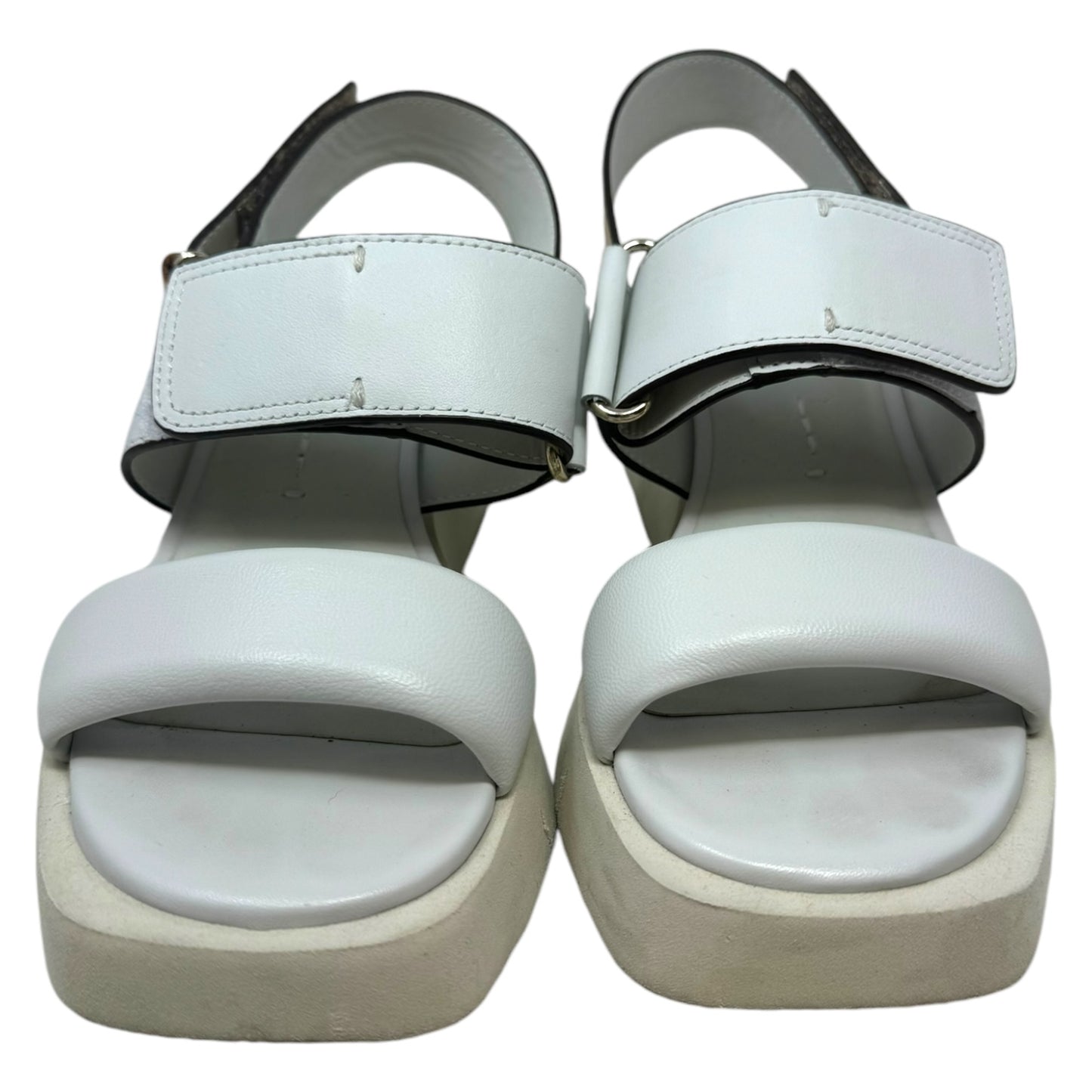 Paradox Platform Sandals By Naked Feet In White, Size: 6