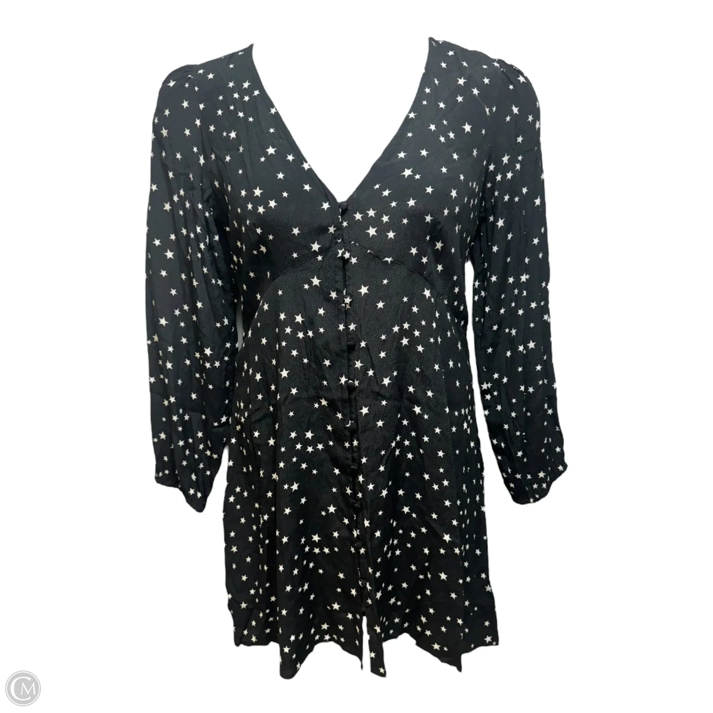 Star Button Dress Casual Short By Gap In Black, Size: 14