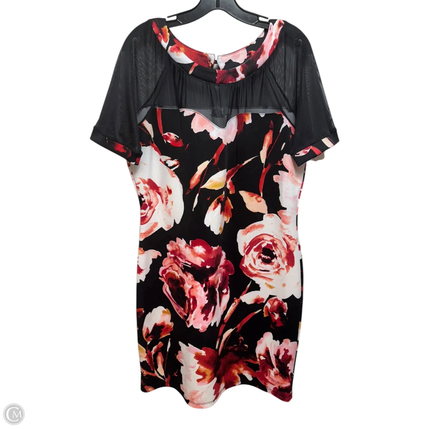 Dress Casual Midi By Check It Out In Floral Print, Size: Xl