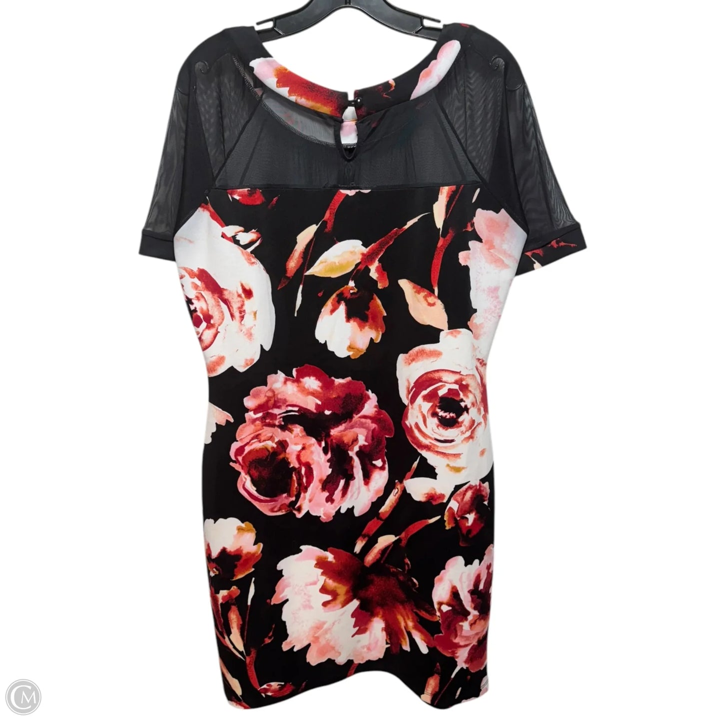 Dress Casual Midi By Check It Out In Floral Print, Size: Xl