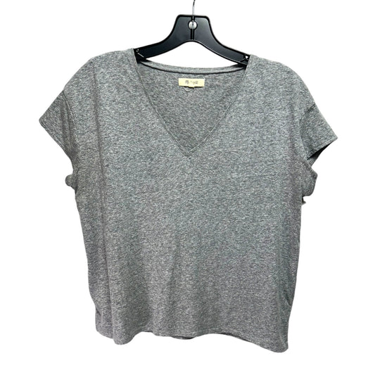 Top Short Sleeve By Madewell In Grey, Size: S