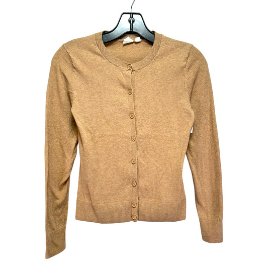 Sweater Cardigan By Gap In Tan, Size: Xs