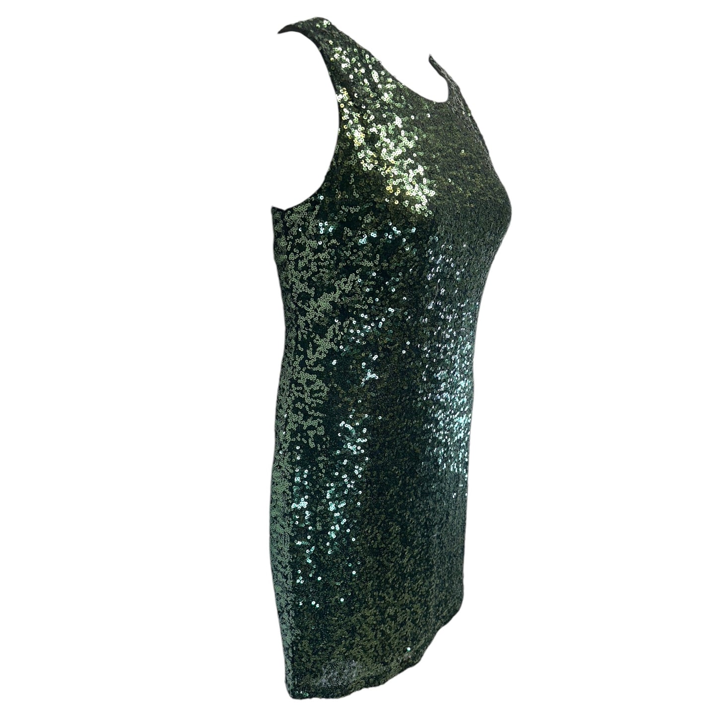 Emerald Sequin Dress By Badgley Mischka In Green, Size: 10