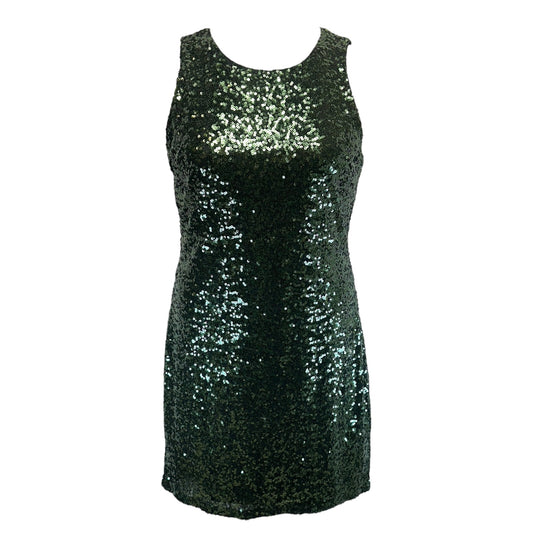 Emerald Sequin Dress By Badgley Mischka In Green, Size: 10