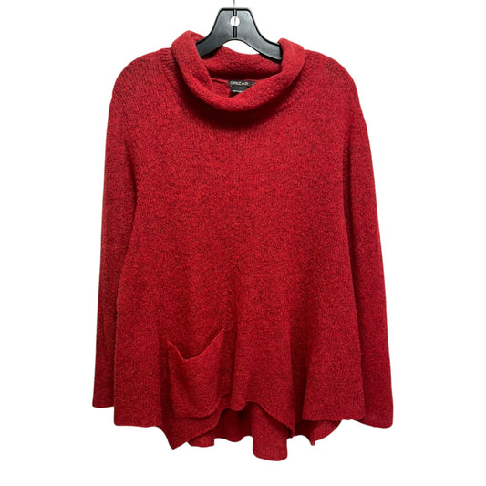 Wool Pocket Sweater By Grizas In Red, Size: L