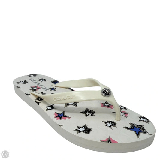 Abigail Sandals Designer By Coach In Multi-colored, Size: 7