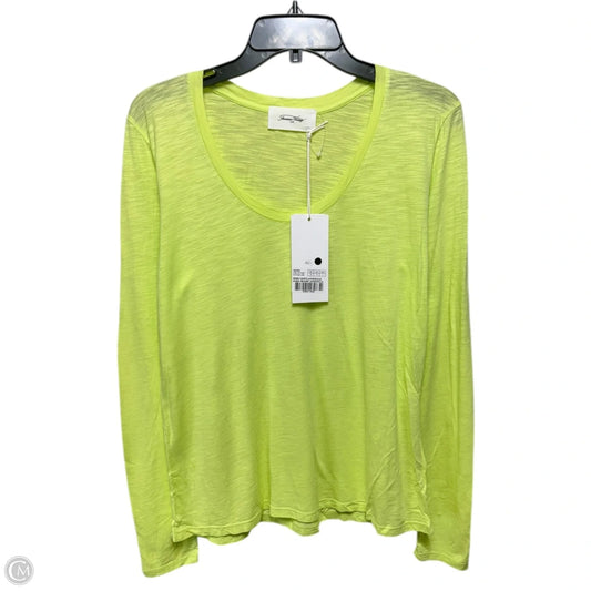 Top Long Sleeve Basic By American Vintage In Green, Size: M