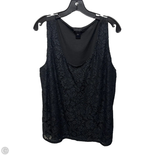 Top Sleeveless By Ann Taylor In Black, Size: Xl