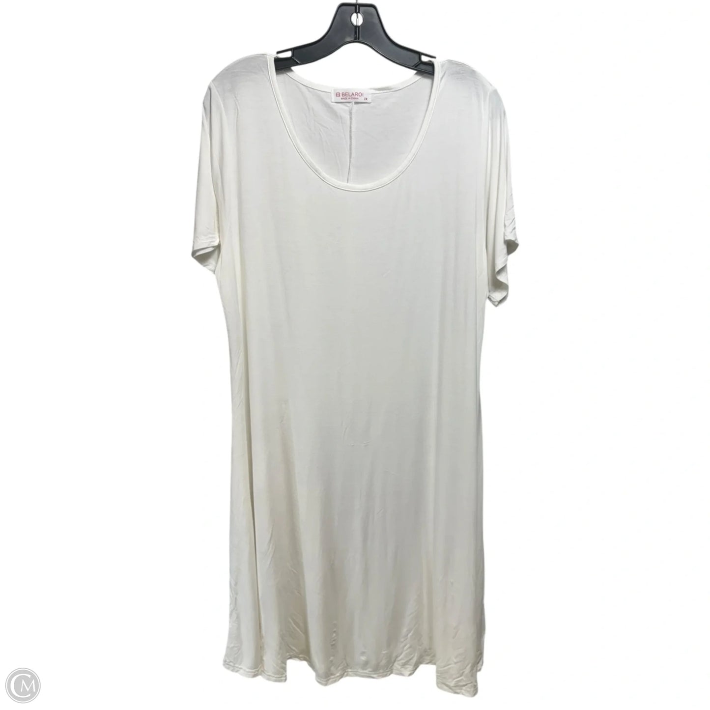 Dress Casual Short By Belaroi In White, Size: 2x