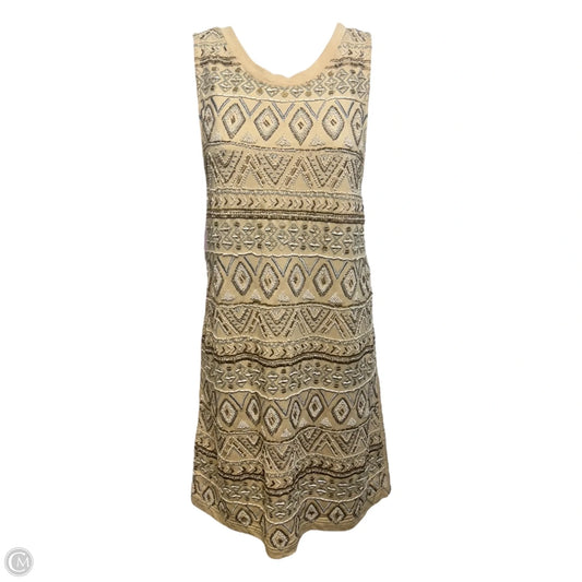 Beaded Scoop Back Dress Party Short By Free People In Gold, Size: S