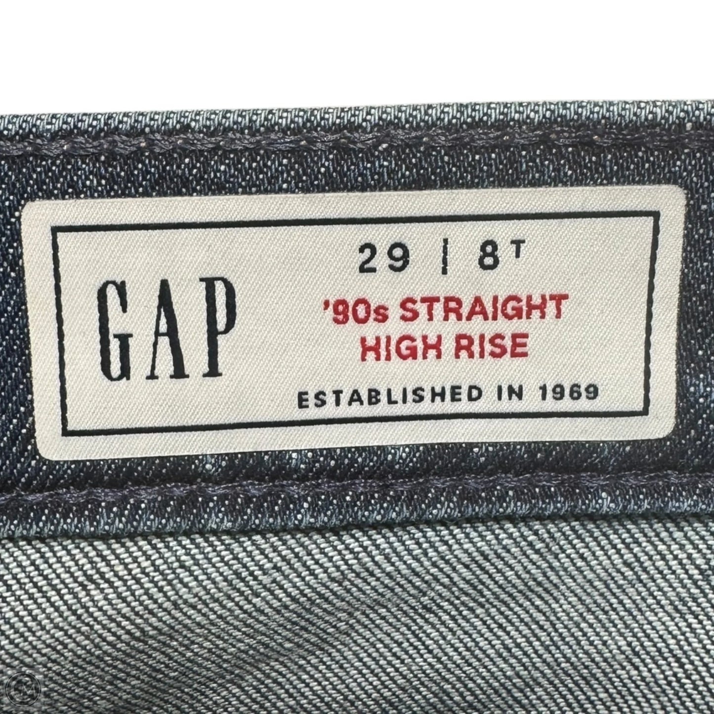 ‘90s Straight High Rise Jean By Gap In Blue Denim, Size: 8T/29
