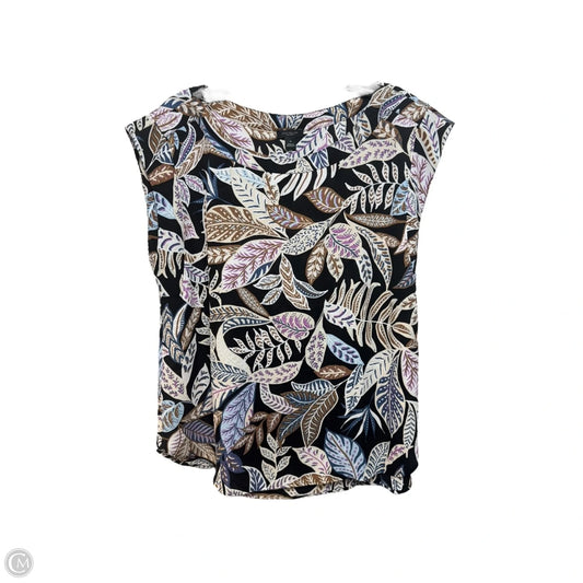 Top Short Sleeve By Ann Taylor In Floral Print, Size: M