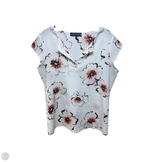 Top Short Sleeve By Ivanka Trump In Floral Print, Size: M