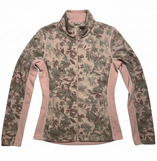 Athletic Jacket By Kari Traa In Floral Print, Size: M
