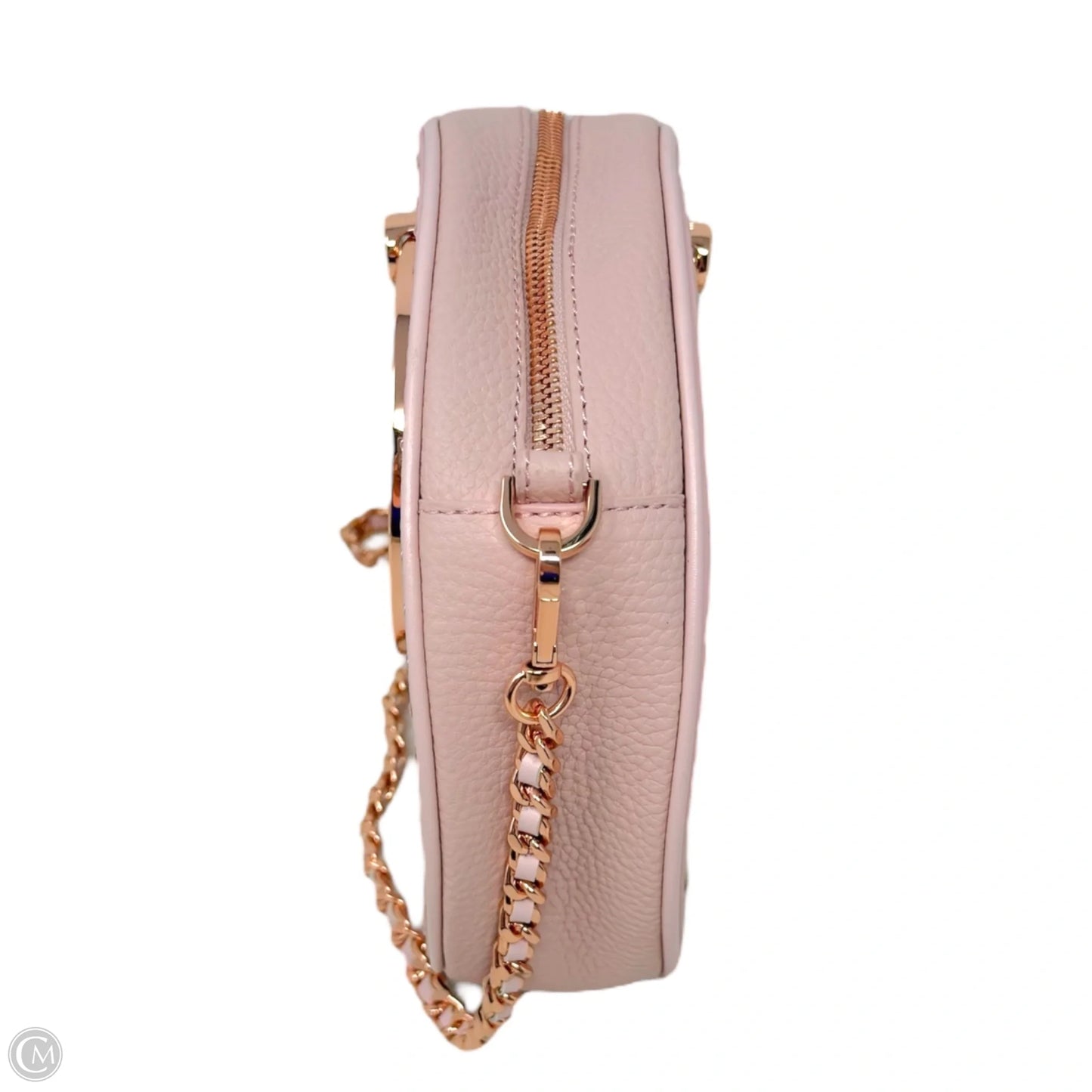 Maddie Stab Stitch Circle Leather Crossbody By Ted BakerIn Light Pink, Size: Large
