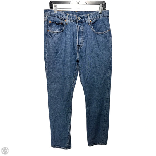 501 Jeans Straight By Levis In Blue Denim, Size: 12