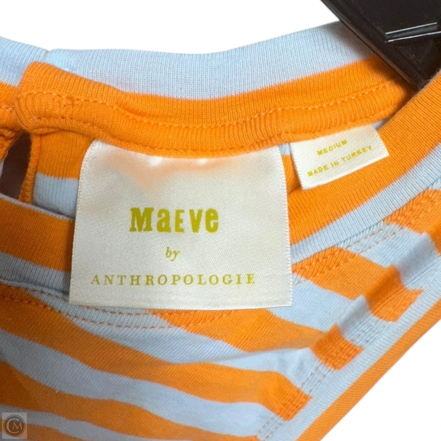 Top Sleeveless By Maeve In Striped Pattern, Size: M