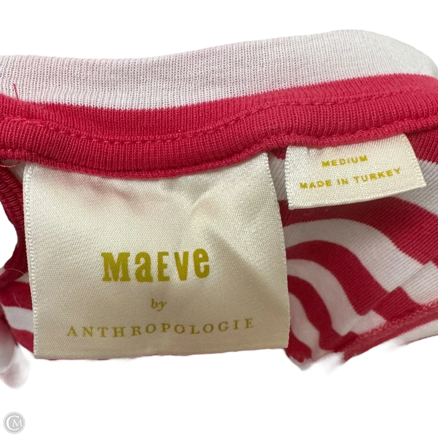 Top Sleeveless By Maeve In Striped Pattern, Size: M