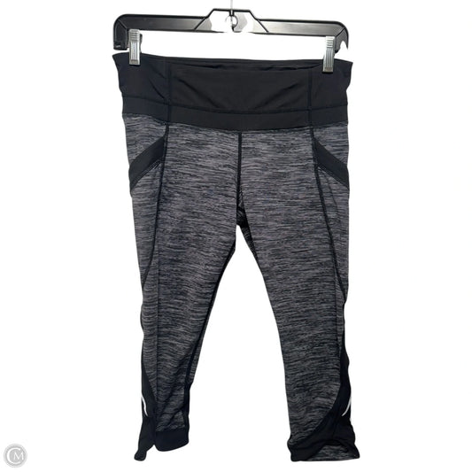 Run: Chase Me Crop Leggings By Lululemon In Wee Are From Space Black Combo / Black, Size: 8