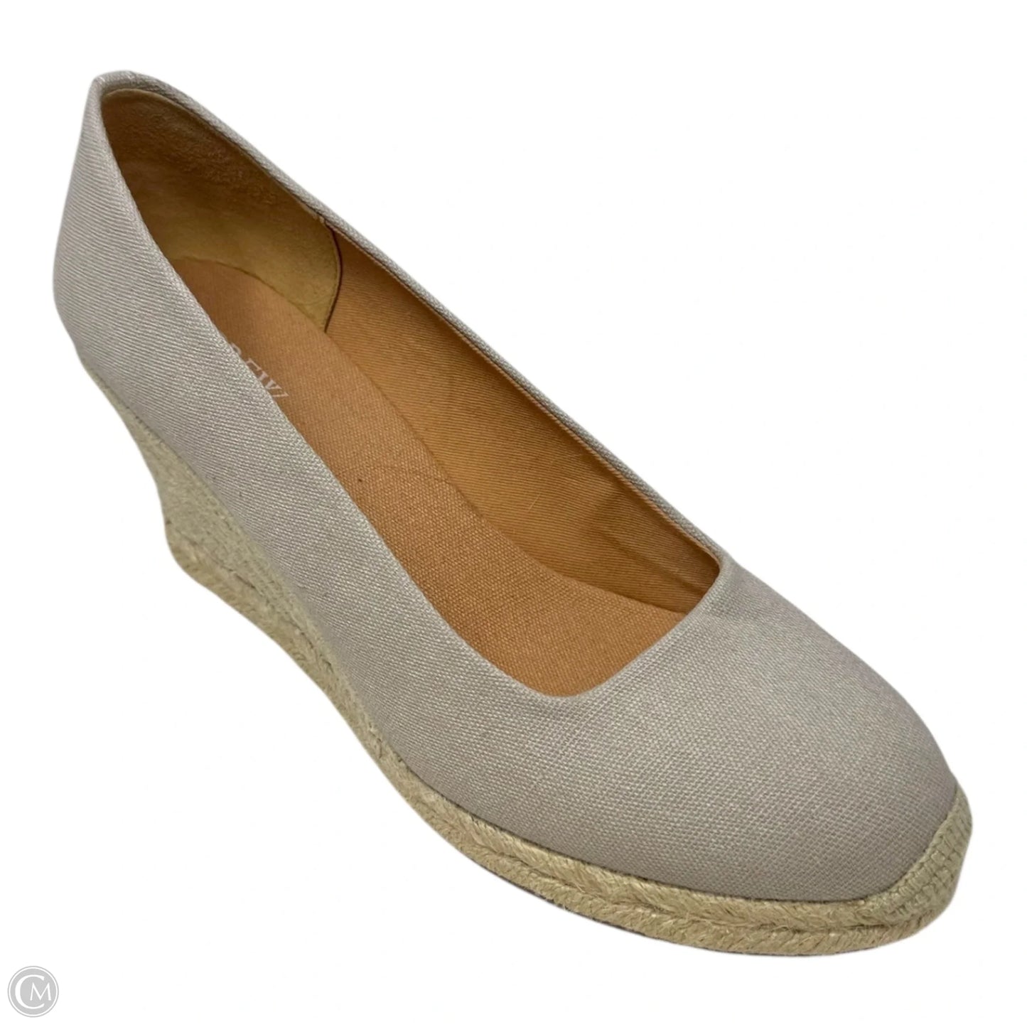 Canvas Espadrille Wedges By J. Crew In Tan, Size: 9