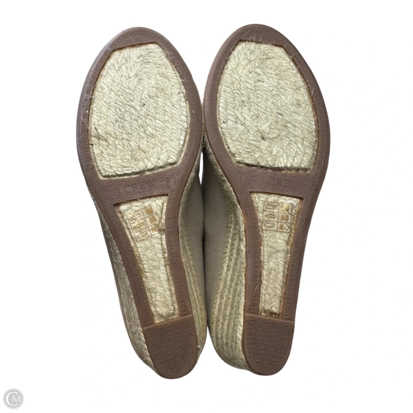Canvas Espadrille Wedges By J. Crew In Tan, Size: 9