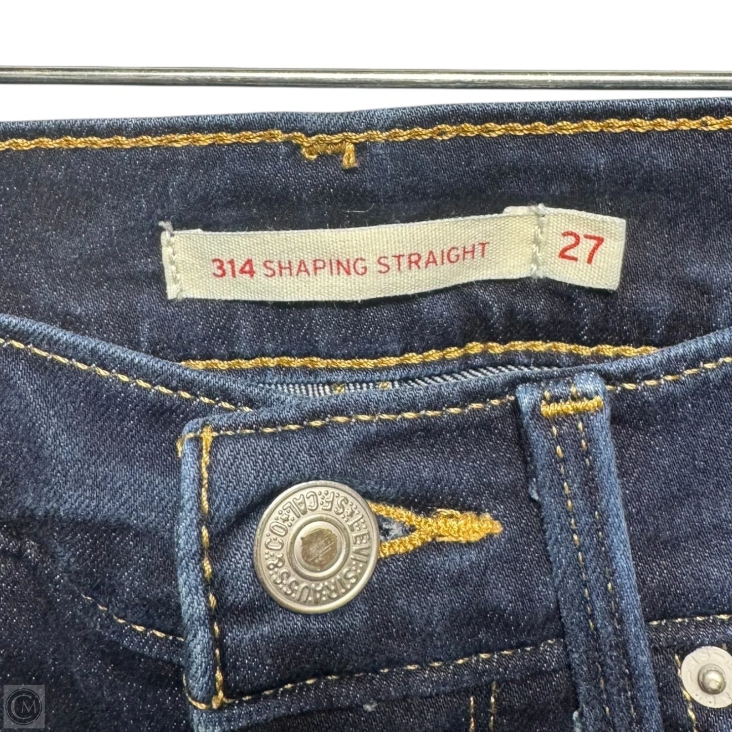Jeans Skinny By Levis In Blue Denim, Size: 4