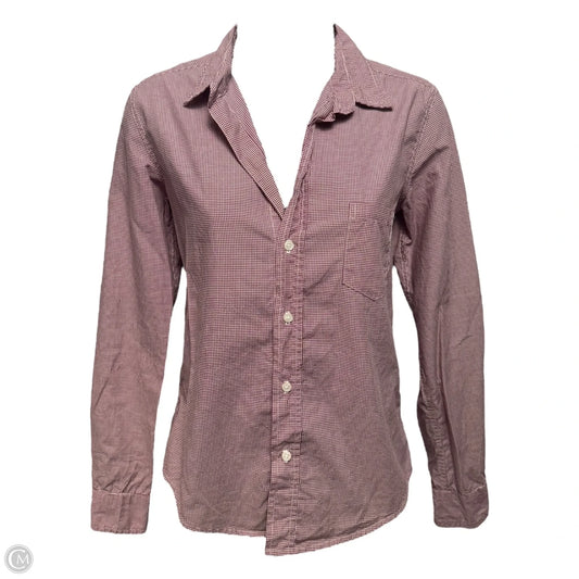 Barry Tailored Button-Up Shirt By Frank & Eileen In Checkered Pattern, Size: XS