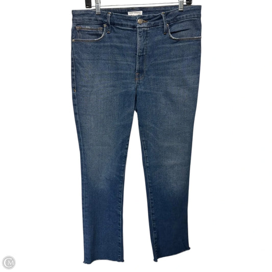 Always Fits Good Classic Slim Straight Jeans By Good American In Blue Denim, Size: 10/30