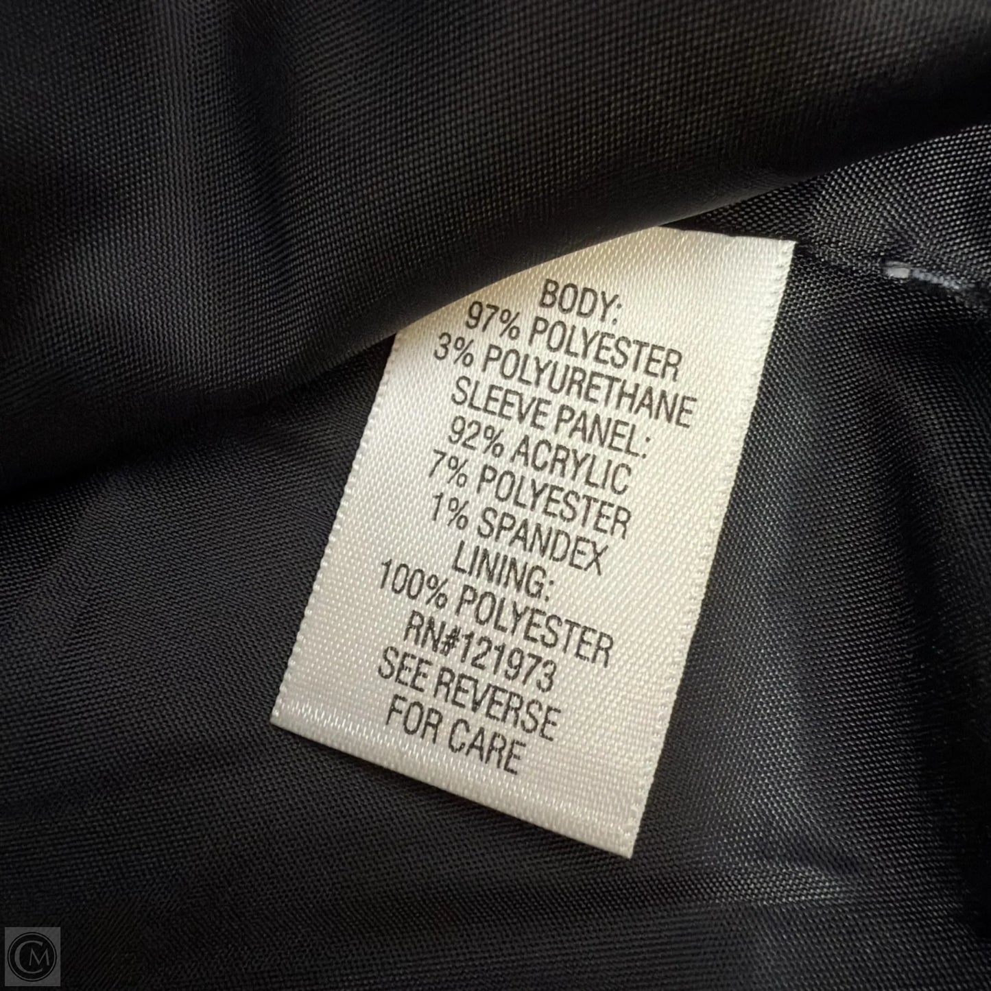 Vegan Leather Jacket By Simply Vera In Black, Size: Xl