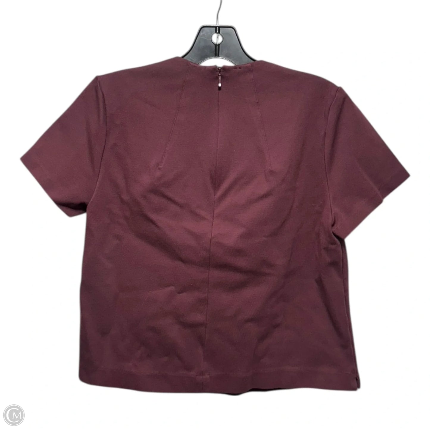 Top Short Sleeve By Spanx In Maroon, Size: M