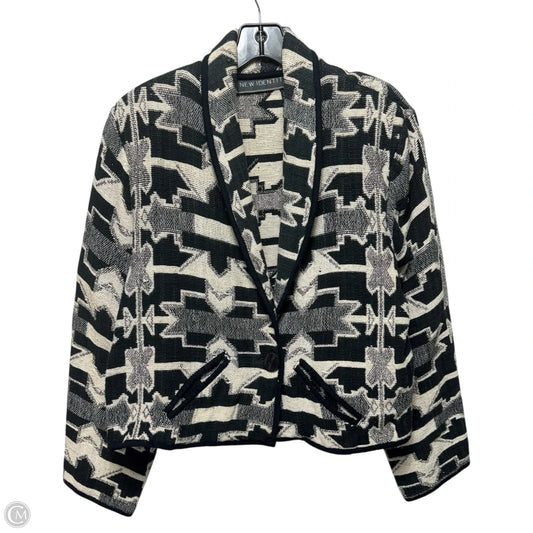 Tapestry Jacket By New Identity In Black & White, Size: Xl