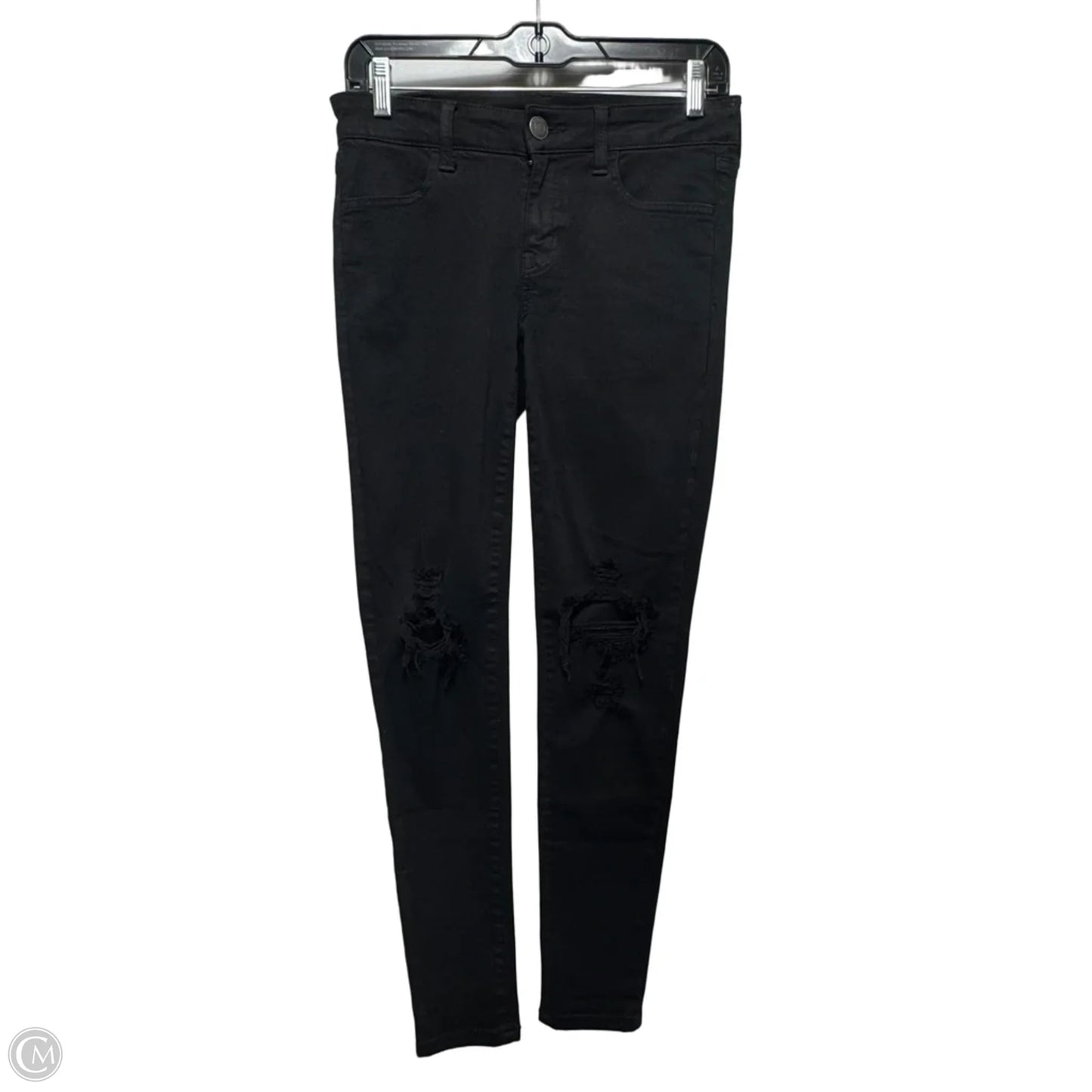 Jeans Skinny By American Eagle In Black, Size: 4