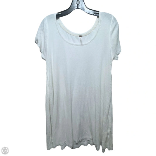 Tunic Short Sleeve By Free People In White, Size: L