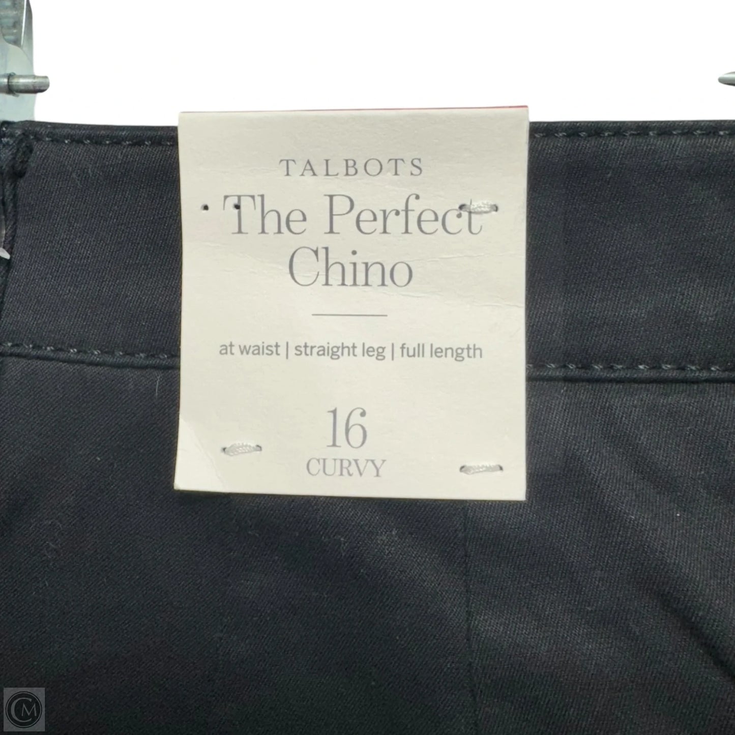 The Perfect Chino Pants By Talbots In Black, Size: 16