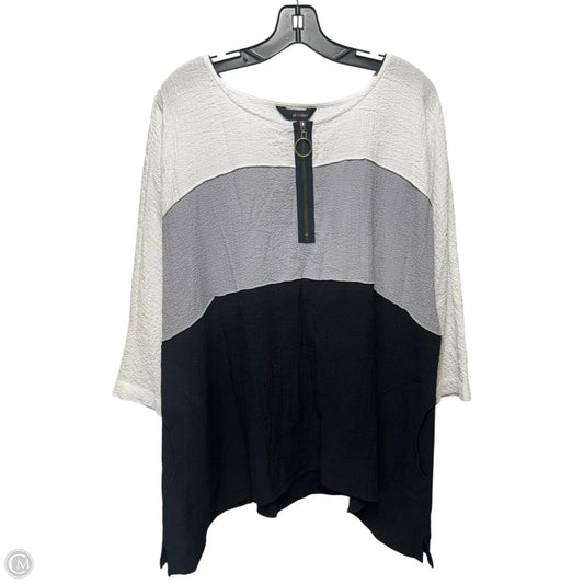 Tunic Long Sleeve By Ali Miles In Multi-colored, Size: Xl