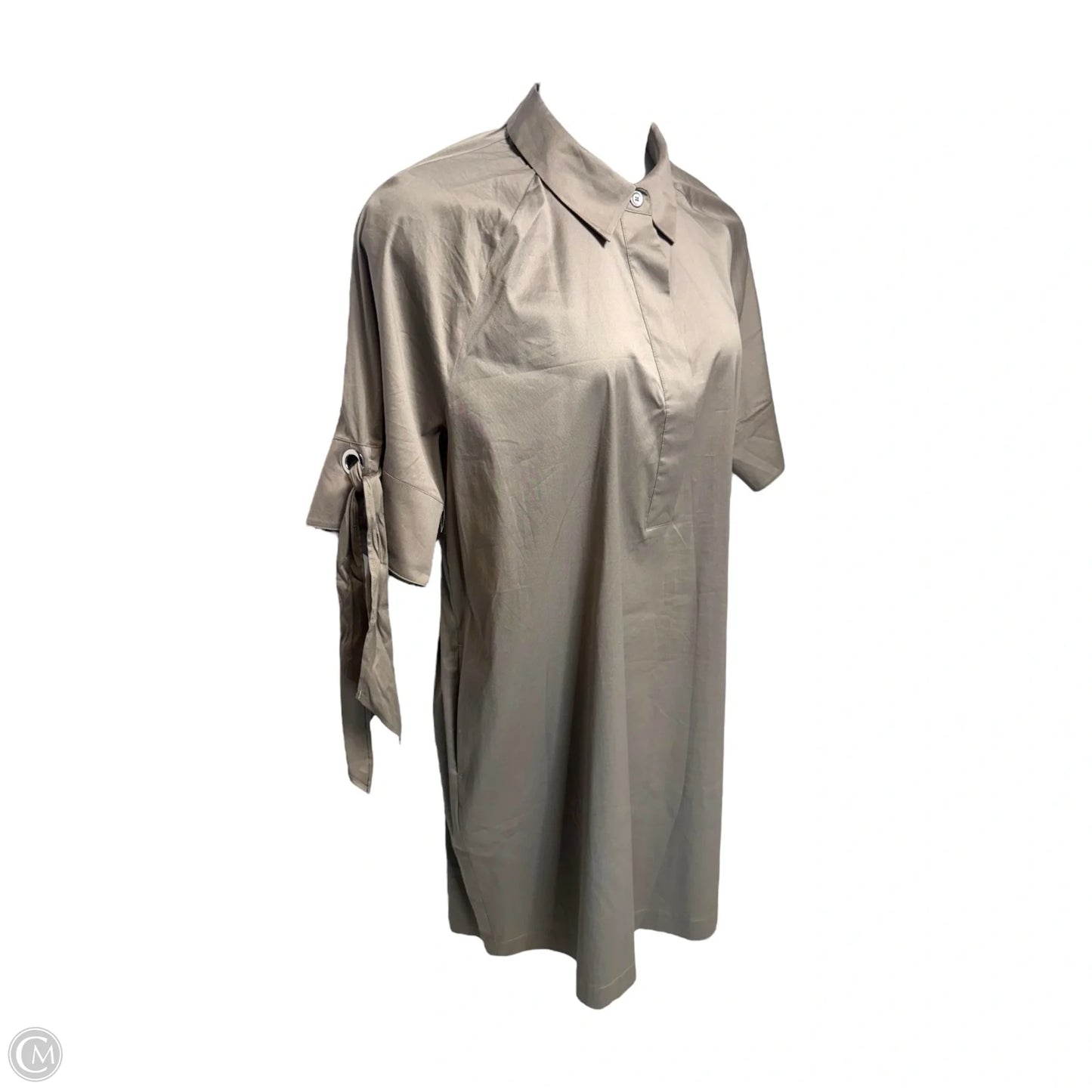 Dress Casual Midi By Chicos In Taupe, Size: Xl