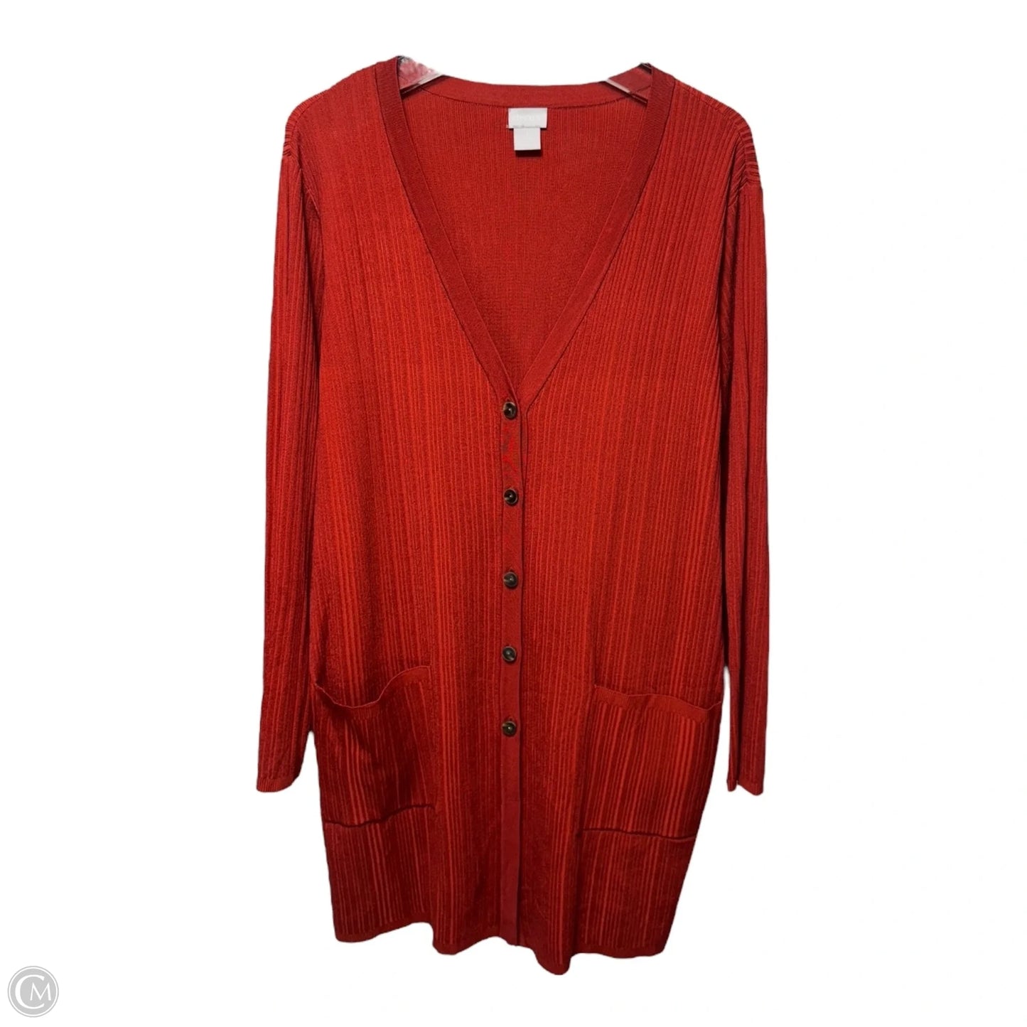 Sweater 2pc By Chicos In Red, Size: Xl