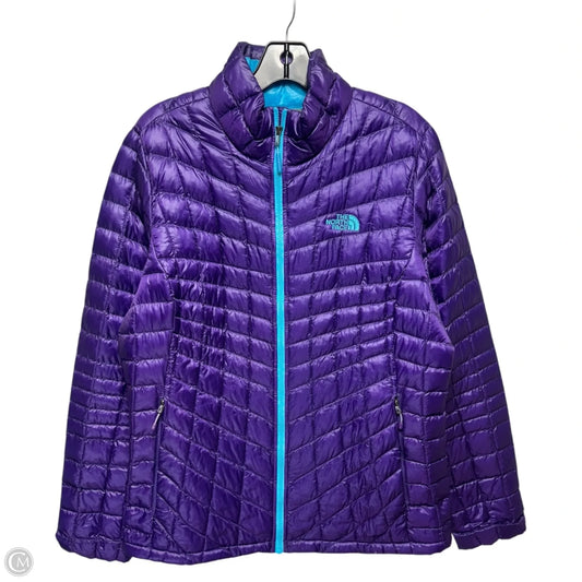 Jacket Puffer & Quilted By The North Face In Purple, Size: L