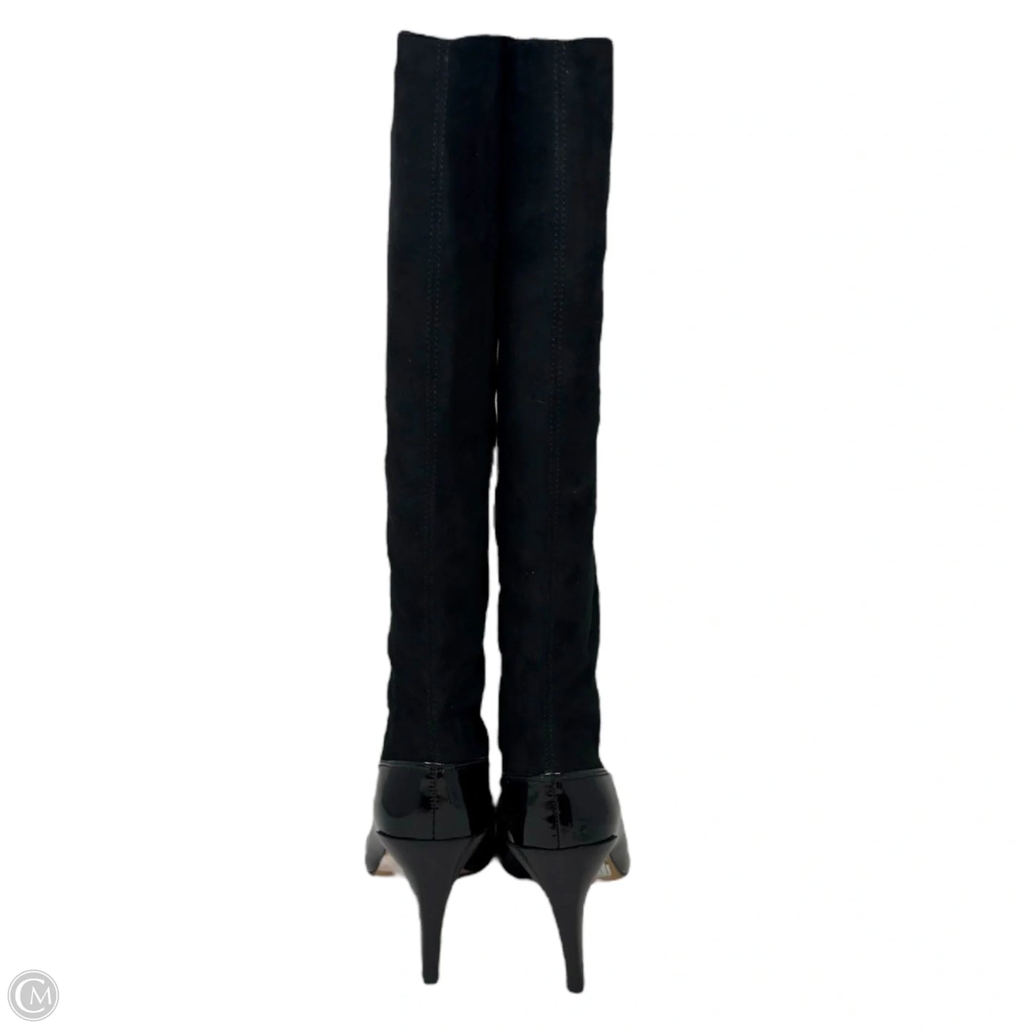Dalad Suede & Patent Leather Boots By Diane Von Furstenberg In Black, Size: 8