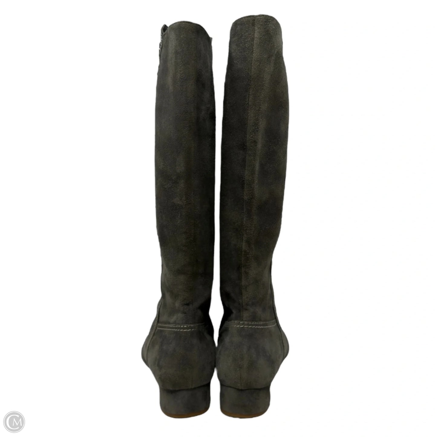 Birken Boots Luxury Designer By Tods In Olive, Size: 8