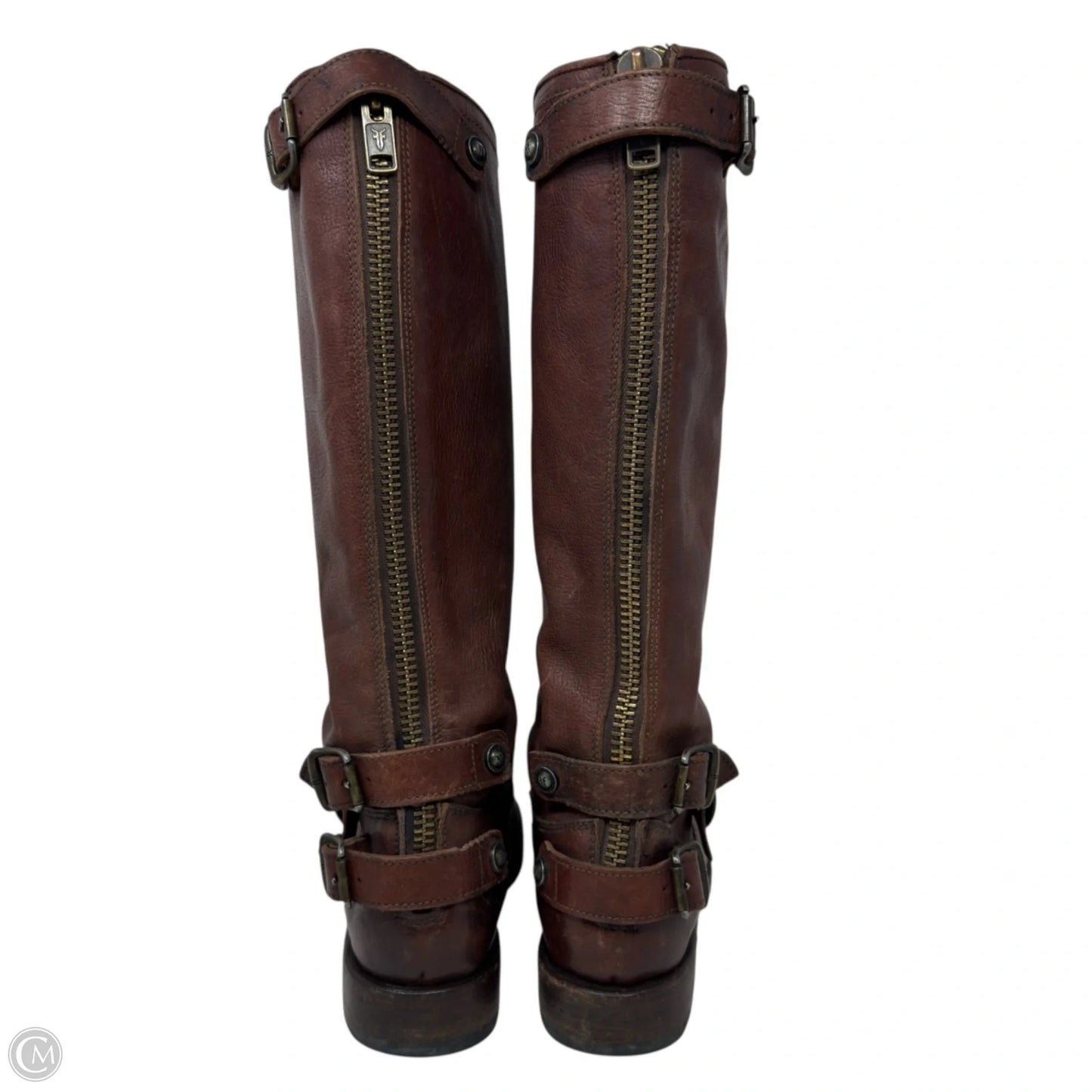 Veronica Back-Zip Boots By Frye In Brown, Size: 7