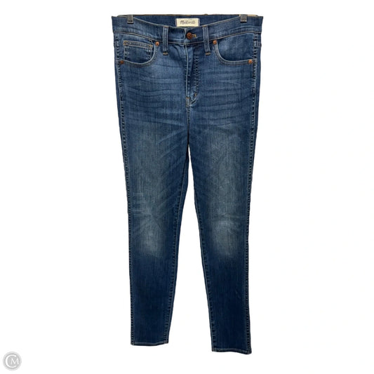 High Rise Skinny Jeans By Madewell In Blue Denim, Size: 4
