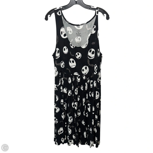 Dress Casual Maxi By Disney Store In Black & White, Size: 1x