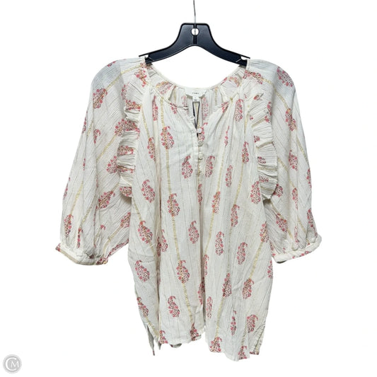 Top Long Sleeve By A Loves A In Floral Print, Size: L