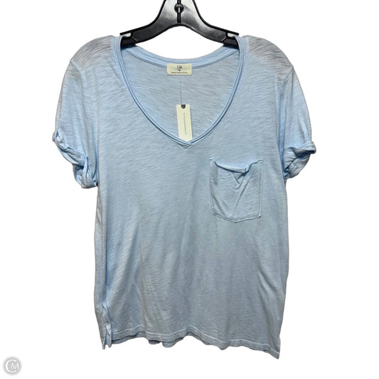 Top Short Sleeve By t.la By Anthropologie In Blue, Size: M