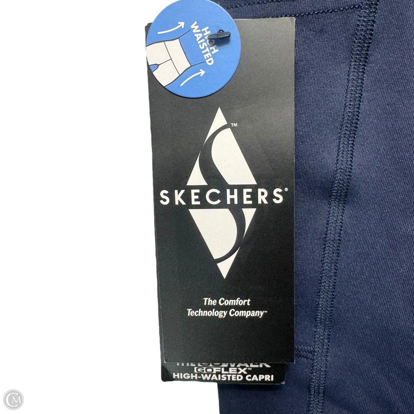 Athletic Capris By Skechers In Blue, Size: L