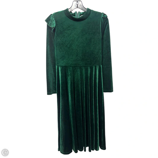 Velvet Dress Casual Maxi By Ivy City In Green, Size: M